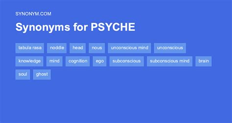 psyche synonym|psych synonym.